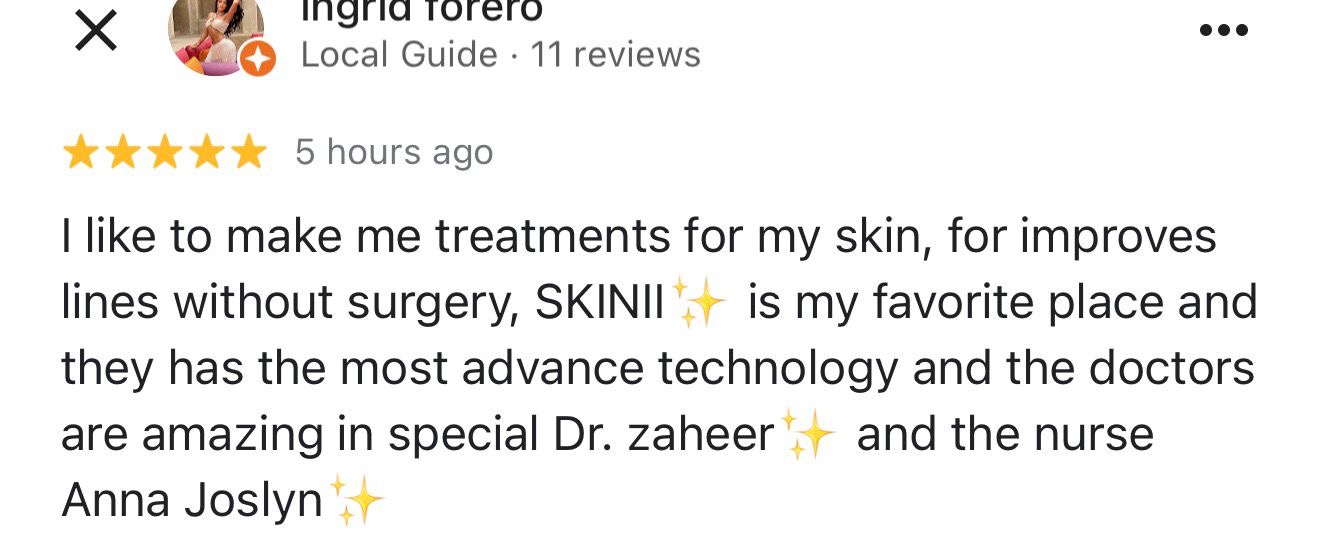 Patient review screenshot by Ingrid forero